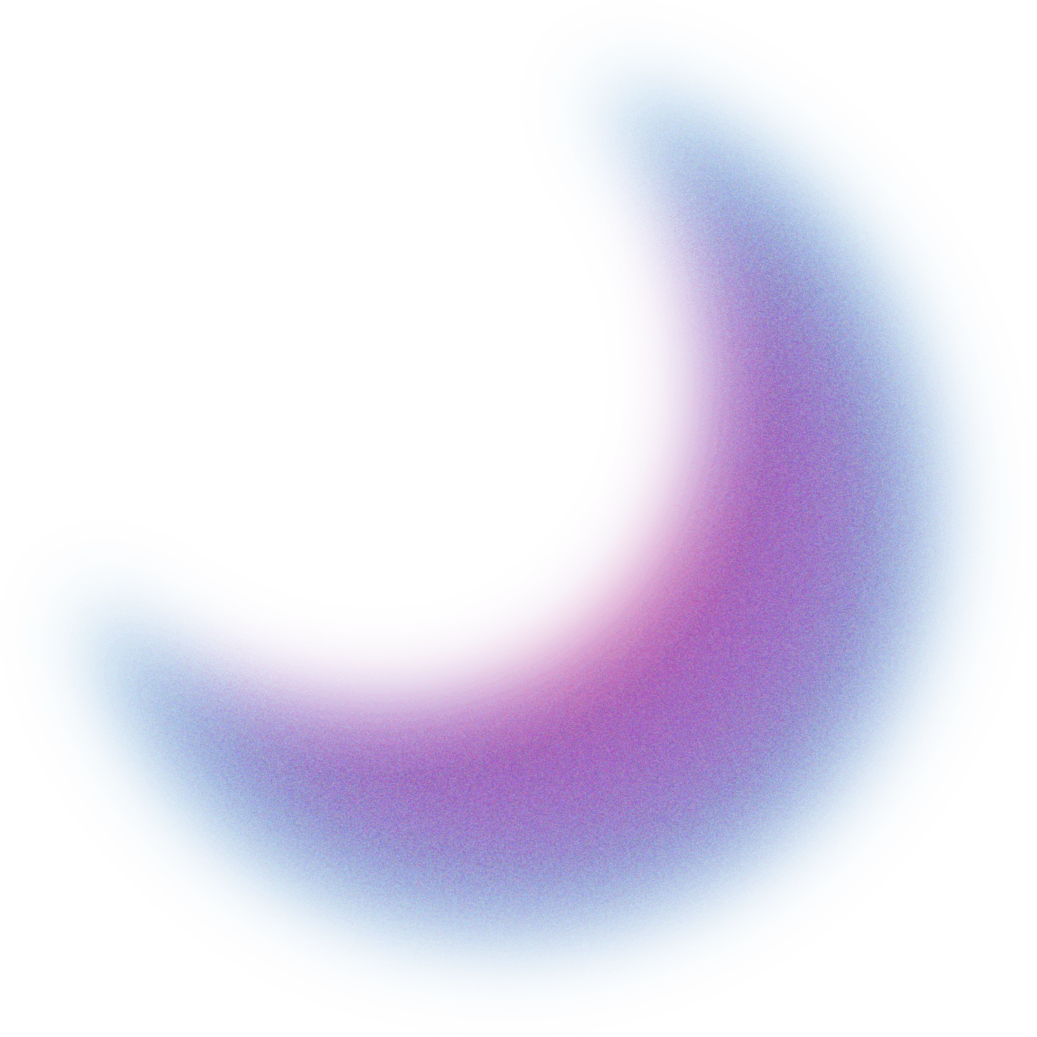 Blurry Glowing Gradient Crescent Moon 