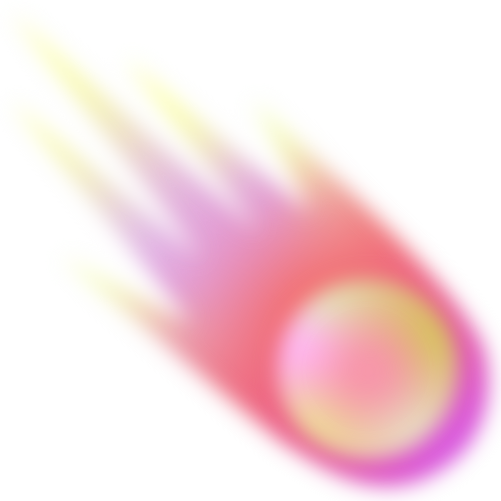 Blurry Gradient Meteor